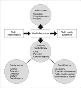 Conceptual model relating parent health literacy to child outcomes